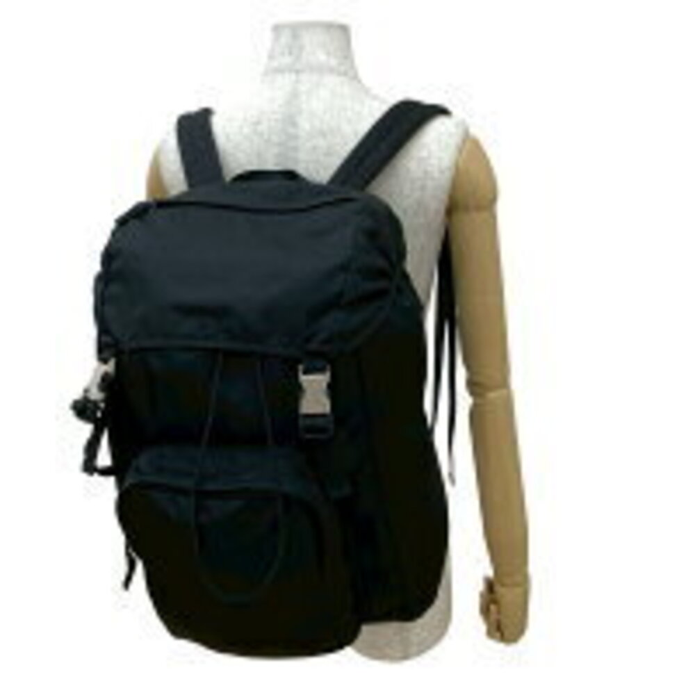 Prada Triangle Logo Motif Drawstring Backpack Day… - image 2